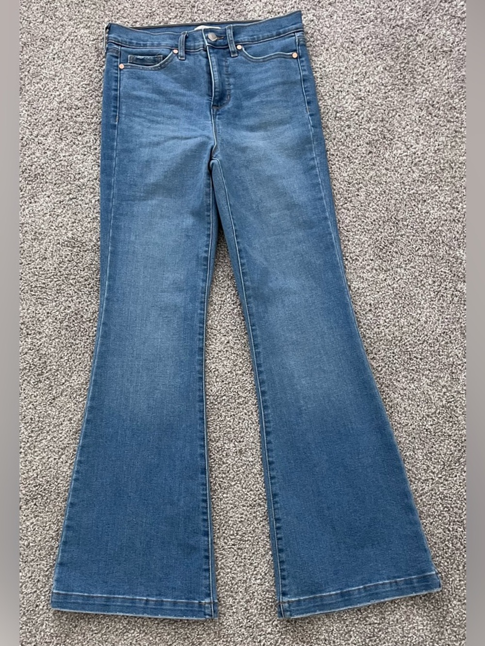 Sofia Vergara Melisa High Rise Blue Boot Cut Jeans Size 2 Short